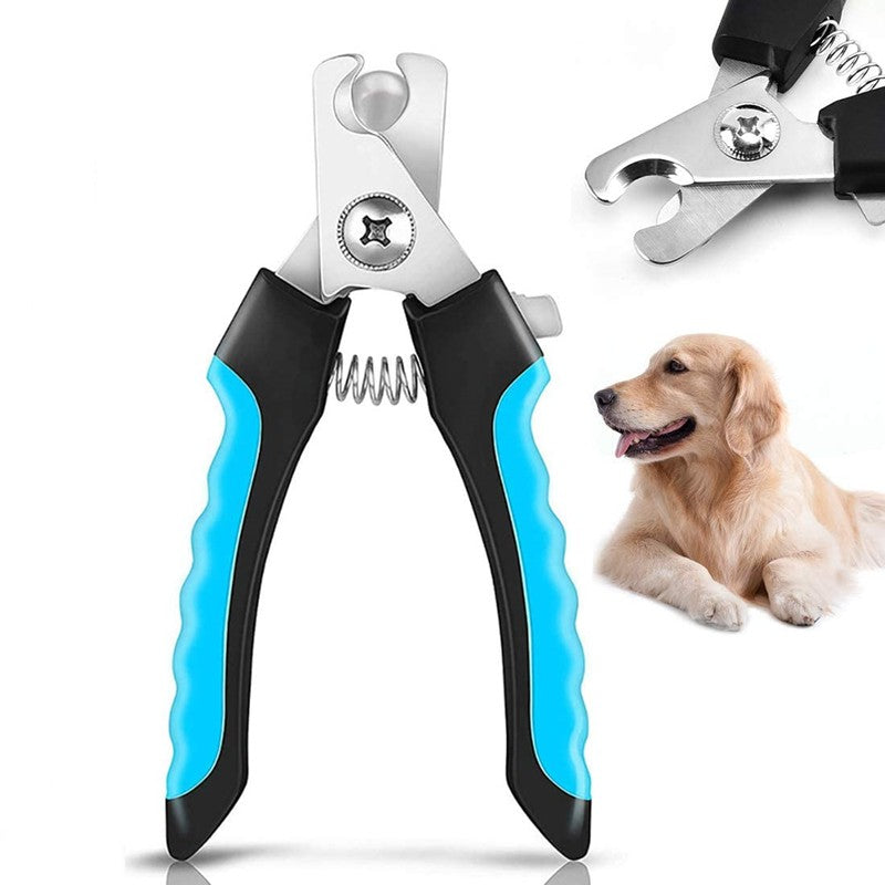 Cortador de unhas profissional para animais de estimação com guarda de segurança