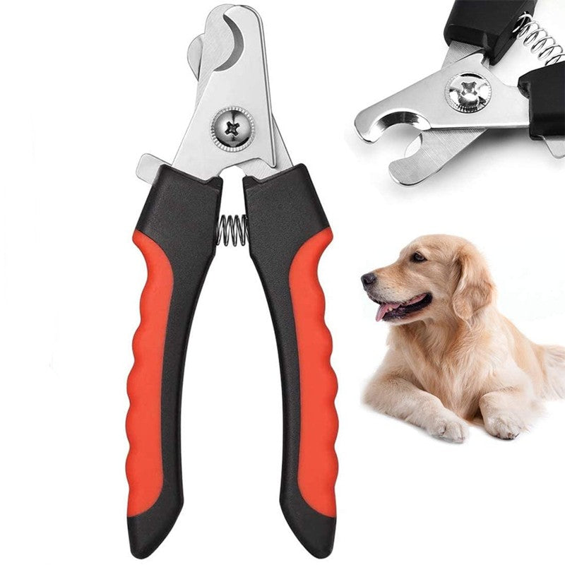 Cortador de unhas profissional para animais de estimação com guarda de segurança