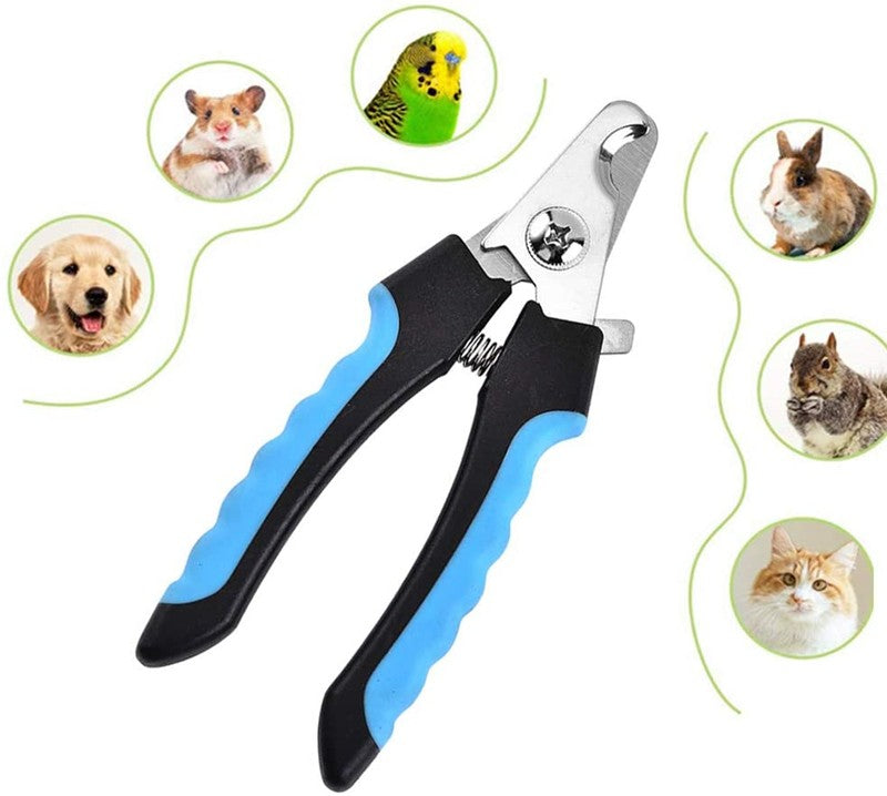 Cortador de unhas profissional para animais de estimação com guarda de segurança