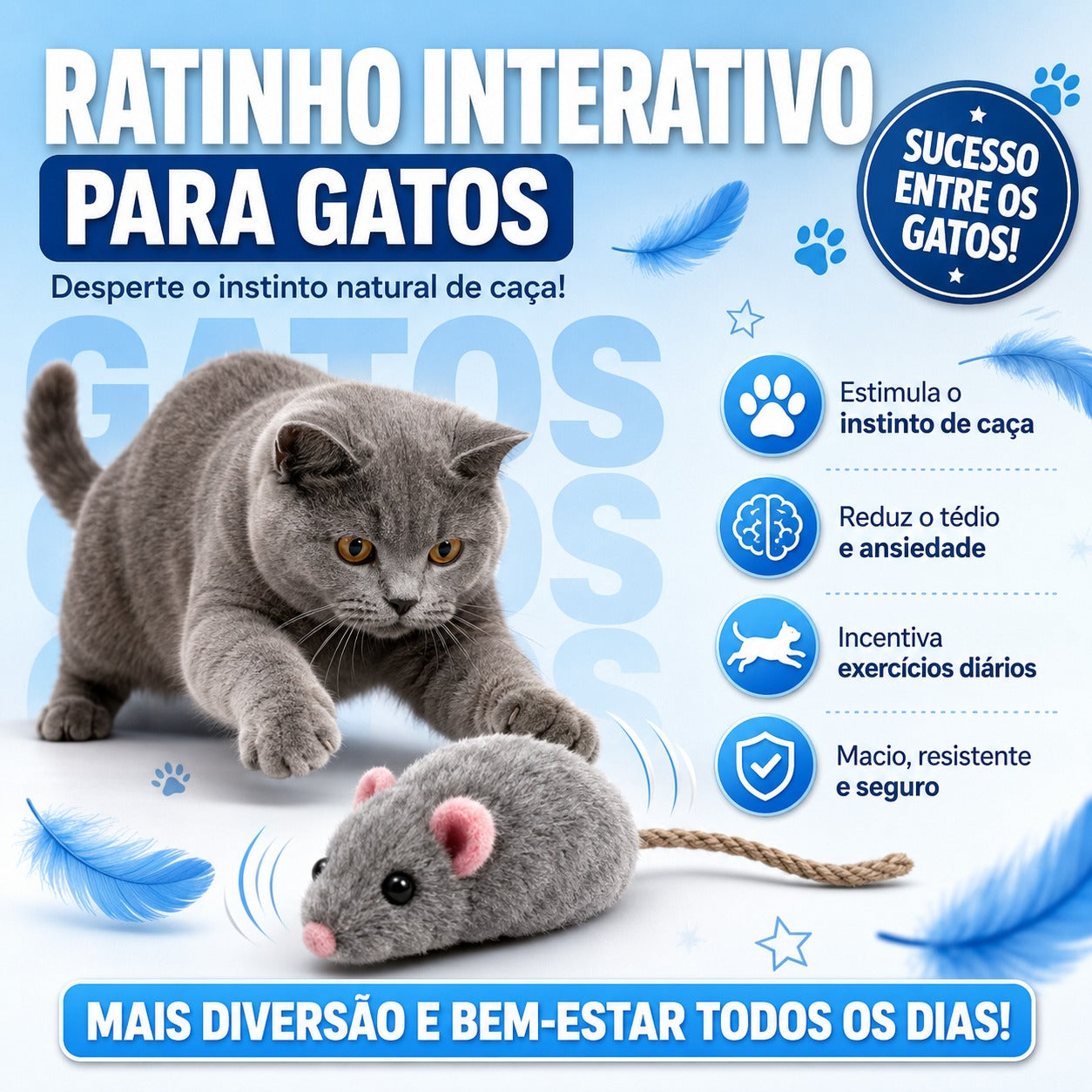 Ratinho Interativo para Gatos